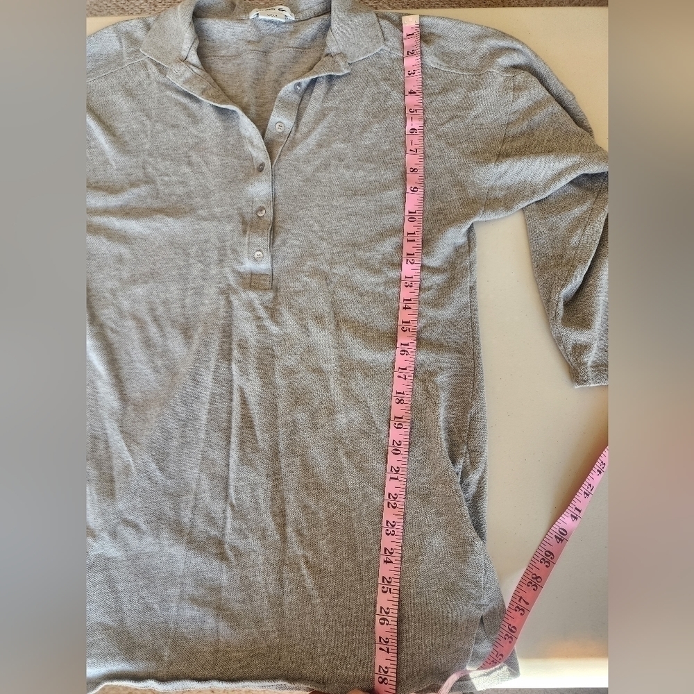 Lacoste Women's Gray Shirt Dress Size 38. - Picture 6 of 6